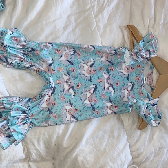 NWOT clover cottage one piece flare super soft - Picture 2 of 5